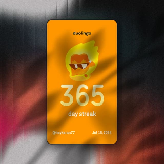 Duolingo 365 Day Streak