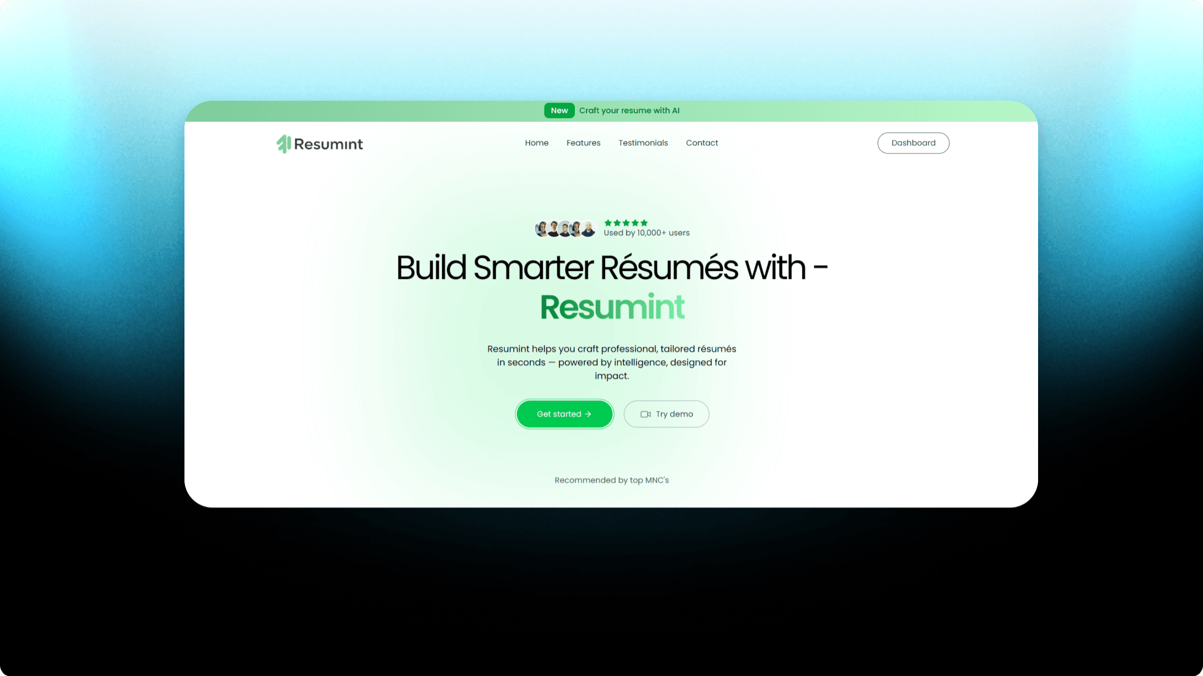Resumint - AI Resume Builder